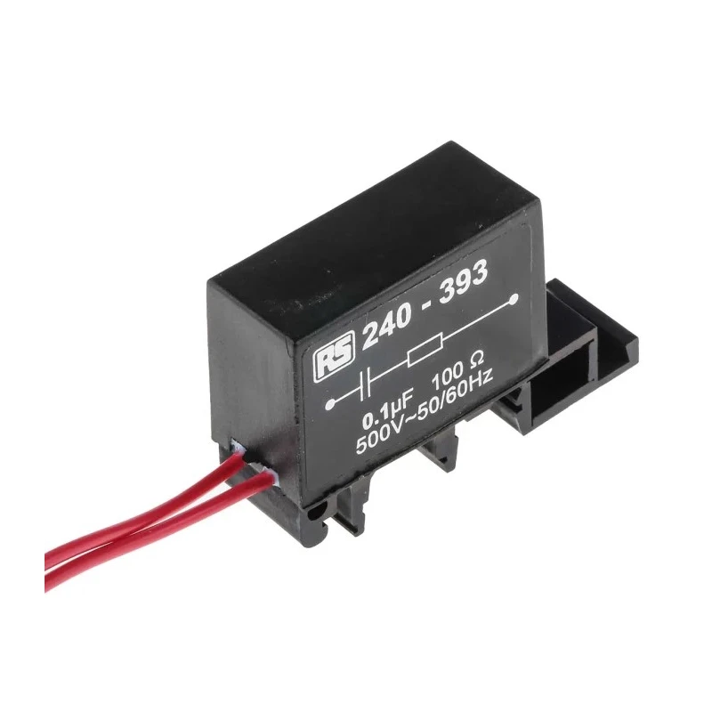 RS PRO RC Network Capacitor Mains Protector DIN Rail Mount 500V Maximum Voltage 240-393