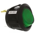 Arcolectric (Bulgin) Ltd Illuminated SPST On-Off Rocker Switch Panel 20.2mm Cutout 10A IP66 R13112BNAB