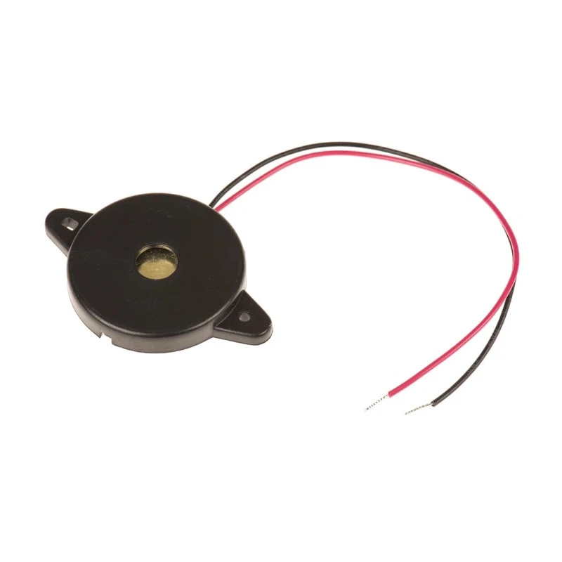 RS PRO 97 dB Panel Mount Continuous External 5.1 mm Piezo Buzzer Component 44.5 mm 50V ac Max 238-022