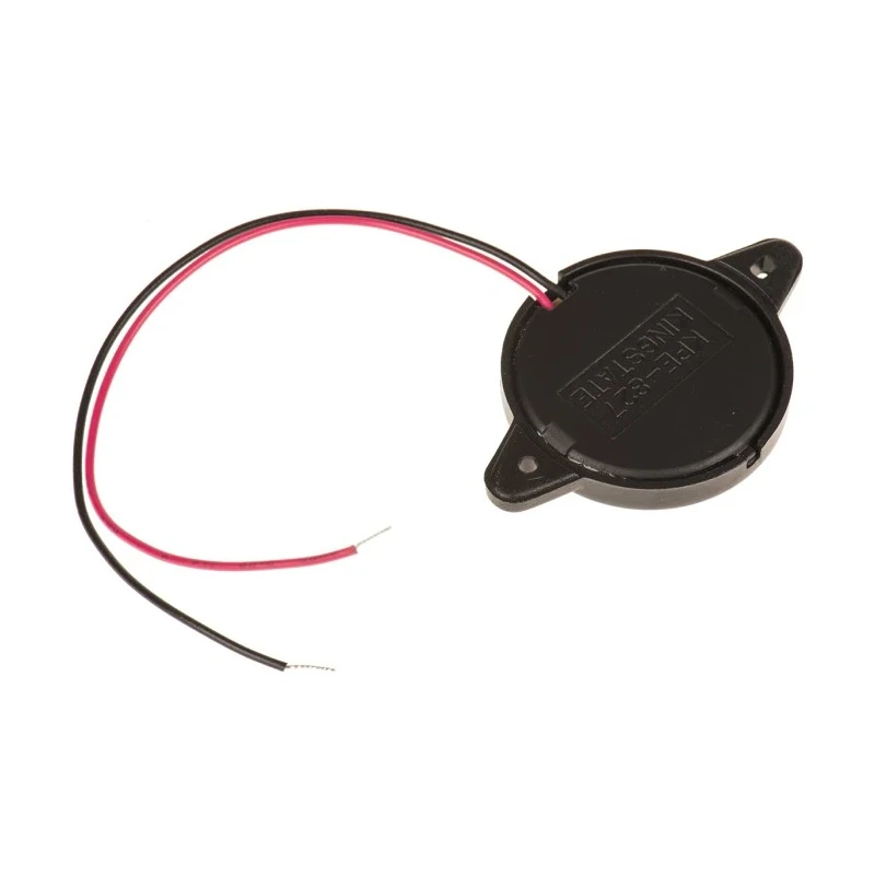 RS PRO 97 dB Panel Mount Continuous External 5.1 mm Piezo Buzzer Component 44.5 mm 50V ac Max 238-022