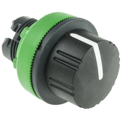 Schneider Electric Harmony XB5 Series 2 Position Selector Switch Head 30 mm Cutout Black Handle IP67 IP66 IP69K ZB5FD49