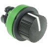 Schneider Electric Harmony XB5 Series 2 Position Selector Switch Head 30 mm Cutout Black Handle IP67 IP66 IP69K ZB5FD49