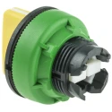 Schneider Electric Harmony XB5 Series 3 Position Selector Switch Head, 30 mm Cutout Diameter, Yellow Handle, IP66 ZB5FD505