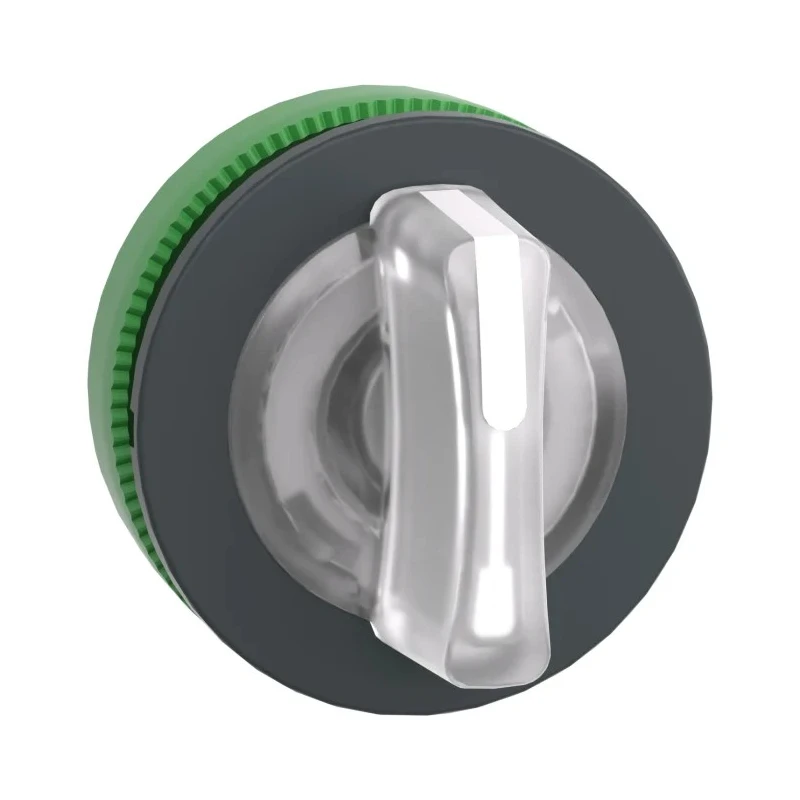 Schneider Electric Harmony XB5 Series 3 Position Illuminated Selector Switch Head, 30 mm Cutout, White Handle ZB5FK1313