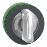 Schneider Electric Harmony XB5 Series 3 Position Illuminated Selector Switch Head, 30 mm Cutout, White Handle ZB5FK1313