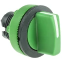 Schneider Electric Harmony XB5 Series 3 Position Selector Switch Head, 30 mm Cutout, Green Handle, IP67, IP69K, IP66 ZB5FD803