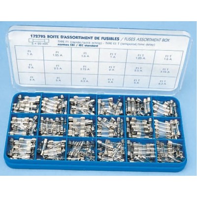 Schurter LBC Fuse Kit FSF 5x20, Assorted Fast Acting and Time Delay Fuses in Hard Case 7189.0009