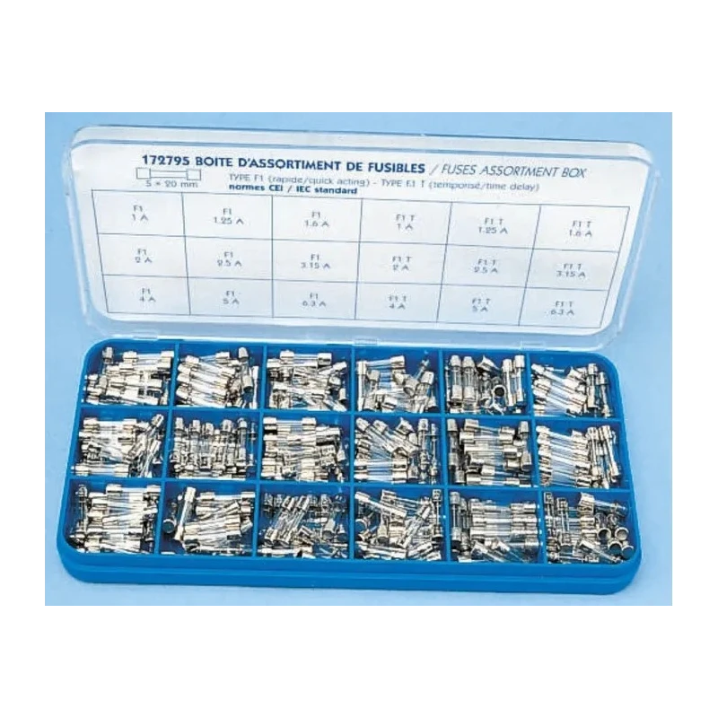 Schurter LBC Fuse Kit FSF 5x20, Assorted Fast Acting and Time Delay Fuses in Hard Case 7189.0009
