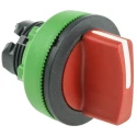Schneider Electric Harmony XB5 Series 3 Position Selector Switch Head, 30 mm Cutout, Red Handle, IP66 IP67 IP69K ZB5FD704