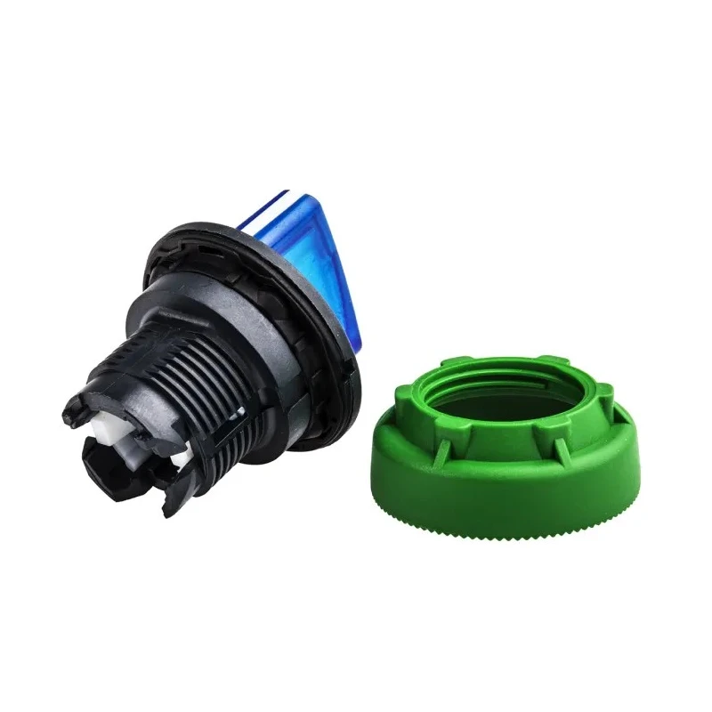 Schneider Electric Harmony XB5 Series 2 Position Illuminated Selector Switch Head 30 mm Cutout Blue Handle IP66 ZB5FK1463