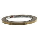 3M Conductive Metallic Tape Copper Foil Acrylic Adhesive 6.4mm x 16.5m 155°C Max 1181-6.3