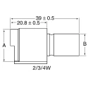 ITT Cannon Industrial Circular Connector 3 Contacts Cable Socket Male IP67 Sure Seal 120-8551-001