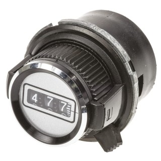Vishay 30.6 mm Knob Diameter Black Potentiometer Knob for 6.35 mm Shaft Circular, 26A21B10