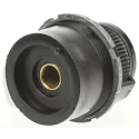 Vishay 30.6 mm Knob Diameter Black Potentiometer Knob for 6.35 mm Shaft Circular, 26A21B10