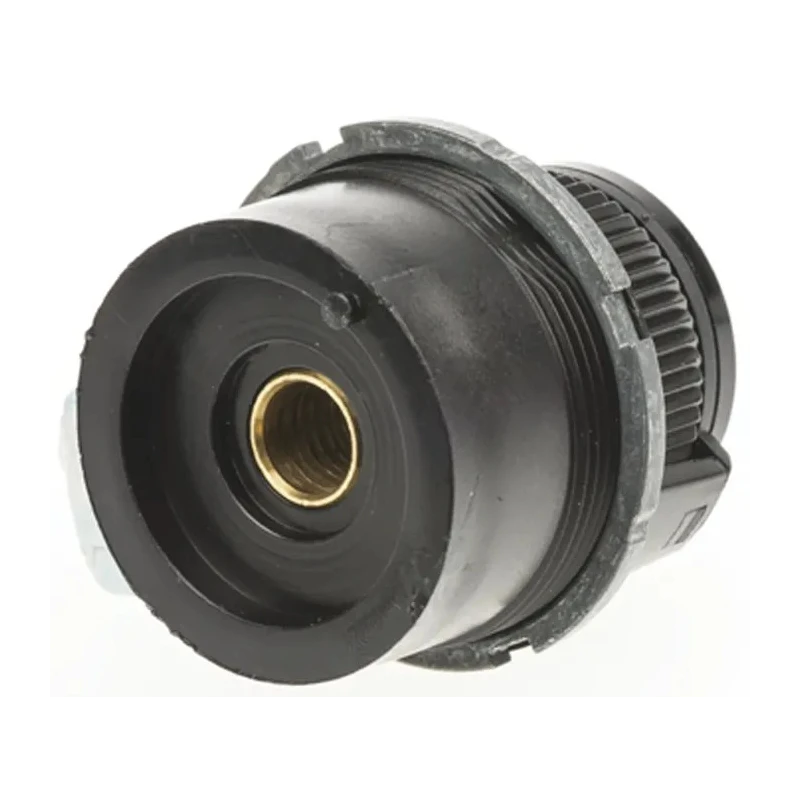Vishay 30.6 mm Knob Diameter Black Potentiometer Knob for 6.35 mm Shaft Circular, 26A21B10