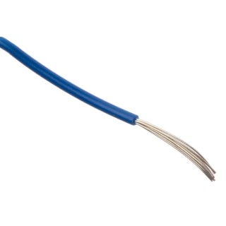Alpha Wire 3250 Series Blue Hook Up Wire, 24 AWG Copper Conductor, 7/0.20 mm Strands, 30 m Length, Polyvinyl 3250 BL005