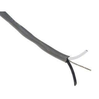Alpha Wire Alpha Essentials Communication & Control Screened 2 Core Polyethylene Jacket Control Cable 0.81mm² 18 2421C SL005