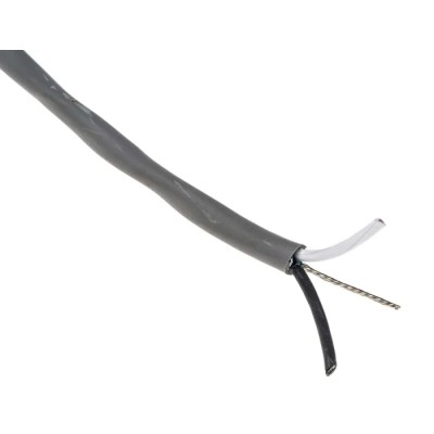 Alpha Wire Alpha Essentials Communication & Control Screened 2 Core Polyethylene Jacket Control Cable 0.81mm² 18 2421C SL005