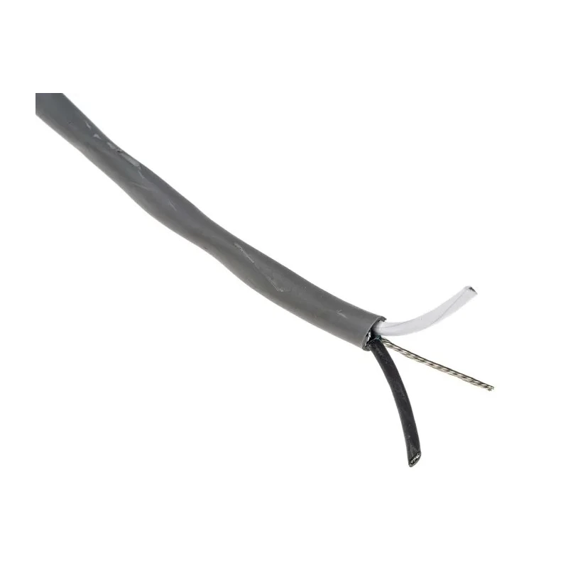 Alpha Wire Alpha Essentials Communication & Control Screened 2 Core Polyethylene Jacket Control Cable 0.81mm² 18 2421C SL005
