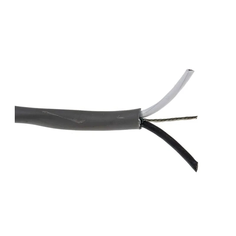 Alpha Wire Alpha Essentials Communication & Control Screened 2 Core Polyethylene Jacket Control Cable 0.81mm² 18 2421C SL005