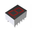 ROHM Single Digit LED Numeric Display 1 Character 7 Segments 10.16 mm Height 2.05 V 16mcd LA-401AD