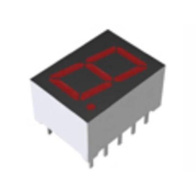 ROHM Single Digit LED Numeric Display 1 Character 7 Segments 10.16 mm Height 2.05 V 16mcd LA-401AD