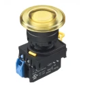 Idec YW Series Illuminated Push Button Complete Unit Panel Mount 22mm Cutout Yellow SPST Maintained IP65 YW1L-A4E10Q4Y