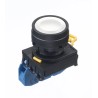Idec Illuminated Push Button Complete Unit, Panel Mount, 22 mm Cutout, White, SPST, IP65, Maintained Actuation, YW1B-A1E10W