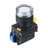 Idec Illuminated Push Button Complete Unit Panel Mount 22 mm Cutout White SPST IP65 YW1L-MF2E10QM3PW