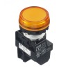 Idec Panel Mount Orange LED Pilot Light 22 mm Cutout 24 V ac/dc IP65 Round YW1P-1BEQ4A