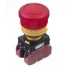 Idec Twist Release Illuminated Emergency Stop Push Button Panel Mount 22mm Cutout 2 NC IP65 YW1L-V4E02Q4R
