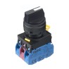Idec 3 Position Maintained Selector Switch 22 mm Cutout, IP65, White YW1S-3E21