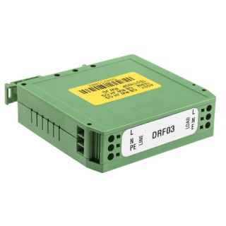 Roxburgh EMC DIN Rail RFI Filter 3A 250V AC 440Hz Screw Termination Single Phase DRF03