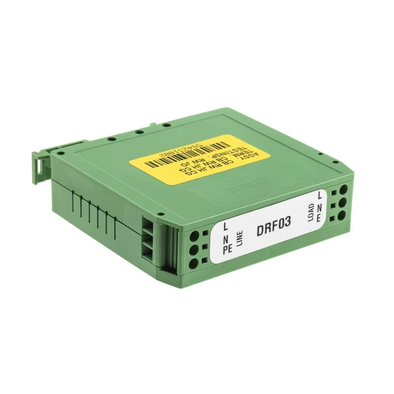 Roxburgh EMC DIN Rail RFI Filter 3A 250V AC 440Hz Screw Termination Single Phase DRF03