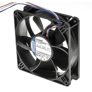 ebm-papst 4300 N - S-Panther Series Axial Fan, 12V DC, 10 W, 0.12 A Max, 285 m³/h Air Flow, IP68, 119x32x32 mm IP68