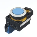 Idec CW Series Illuminated Maintained Panel Push Button Switch 22 mm Cutout SPST Blue LED IP65 CW4B-A1E10S