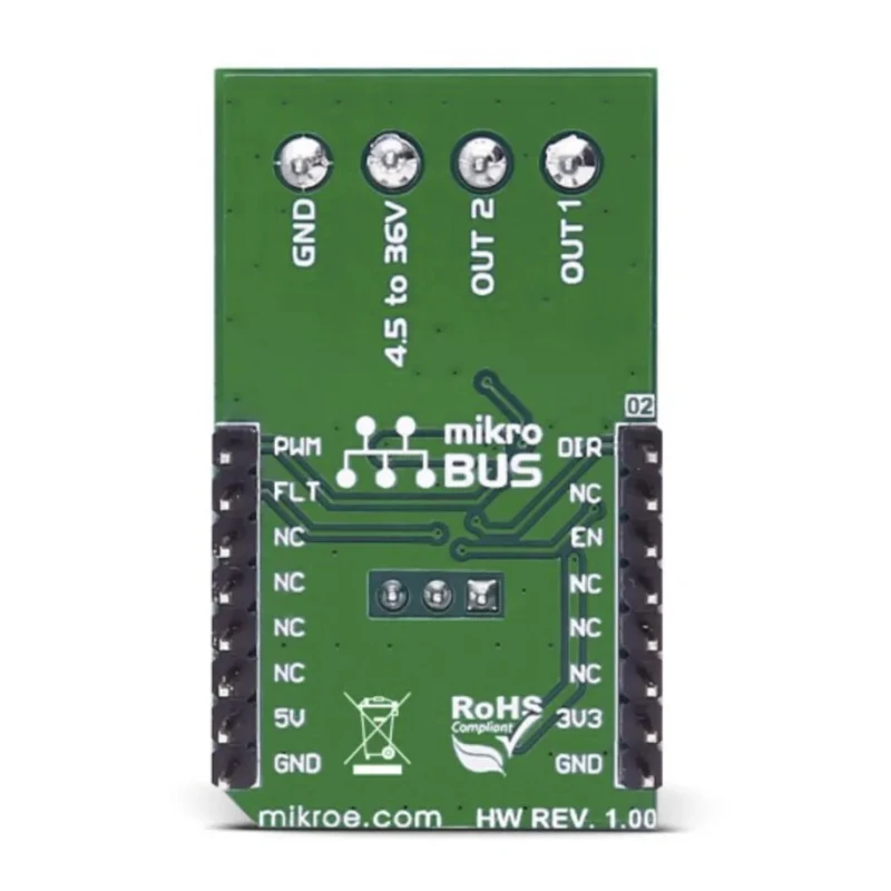 MikroElektronika DC Motor 4 Click Development Kit with MAX14870 Drive Support for EMC2301 MIKROE-2221