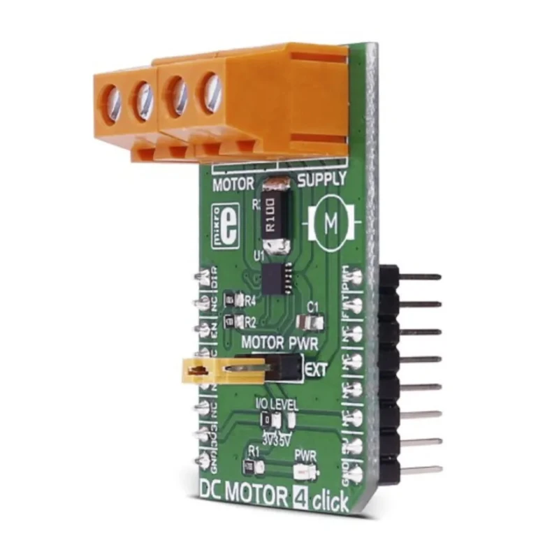 MikroElektronika DC Motor 4 Click Development Kit with MAX14870 Drive Support for EMC2301 MIKROE-2221
