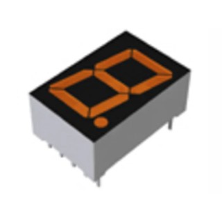 ROHM 1 LED LED Display Cathode Orange 250mcd Right Side 14.6 mm LAP-601DL