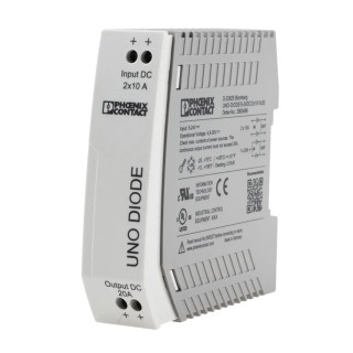 Phoenix Contact Redundancy Module for Parallel Connection of Two Power Supply Units 30V DC 20A 2905489