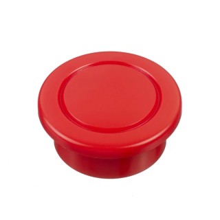 Idec Red Round Push Button Head 22 mm Cutout Diameter Polyacetal Material IP20 HW1A-B3R