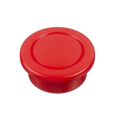 Idec Red Round Push Button Head 22 mm Cutout Diameter Polyacetal Material IP20 HW1A-B3R