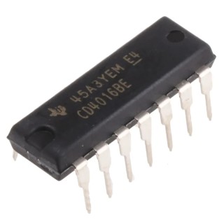 Texas Instruments Analogue Switch 4 CMOS Quad SPST 14-Pin PDIP CD4016BE