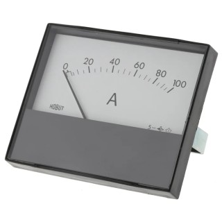 HOBUT Analogue Panel Ammeter 120 A DC 63.5 mm x 62.5 mm ±8 % Moving Magnet R68M-100A-002