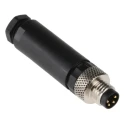 Lumberg Automation Industrial Circular Connector 4 Contacts Cable M8 Plug Male IP67 Threaded Termination 36V 28045 RSMCK 4