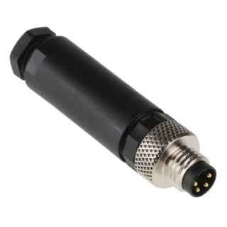 Lumberg Automation Industrial Circular Connector 4 Contacts Cable M8 Plug Male IP67 Threaded Termination 36V 28045 RSMCK 4