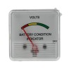 HOBUT Analogue Voltmeter AC/DC 24V Battery Voltage 48 mm Cutout Height 48 mm Cutout Width F3PAM24V/2