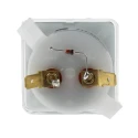 HOBUT Analogue Voltmeter AC/DC 24V Battery Voltage 48 mm Cutout Height 48 mm Cutout Width F3PAM24V/2