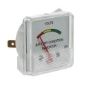 HOBUT Analogue Voltmeter AC/DC 24V Battery Voltage 48 mm Cutout Height 48 mm Cutout Width F3PAM24V/2