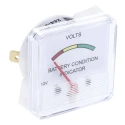 HOBUT F3P Series Analogue Voltmeter AC/DC 12V Battery Voltage, 48 mm Cutout, CE ISO 9001 UK F3PAM12V/1